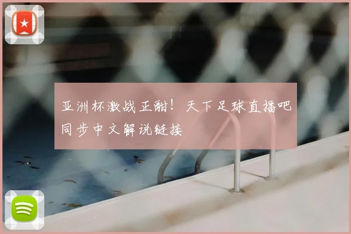 亚洲杯激战正酣！天下足球直播吧同步中文解说链接